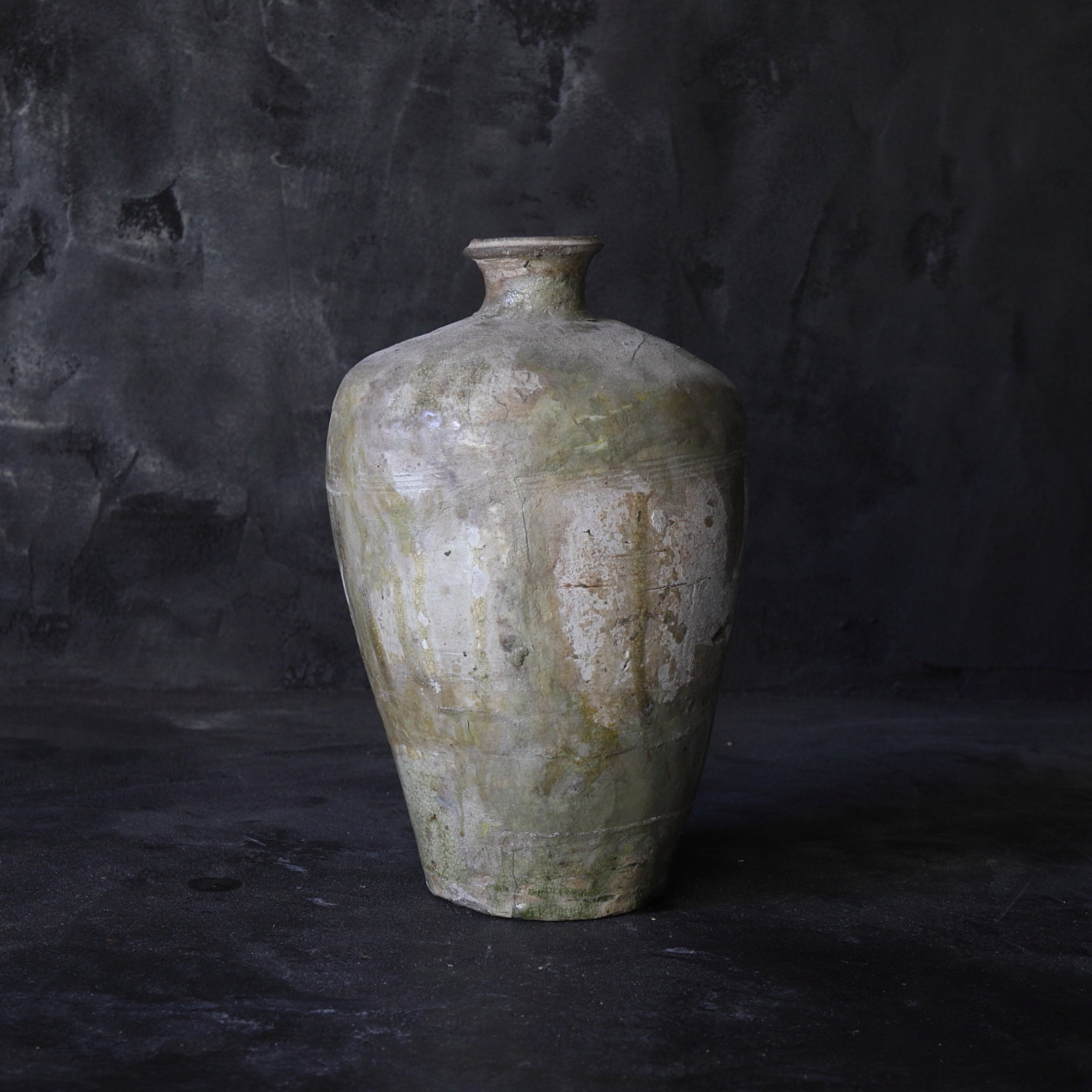 Ko-Seto ash glaze bottle Kamakura/1185-1333CE