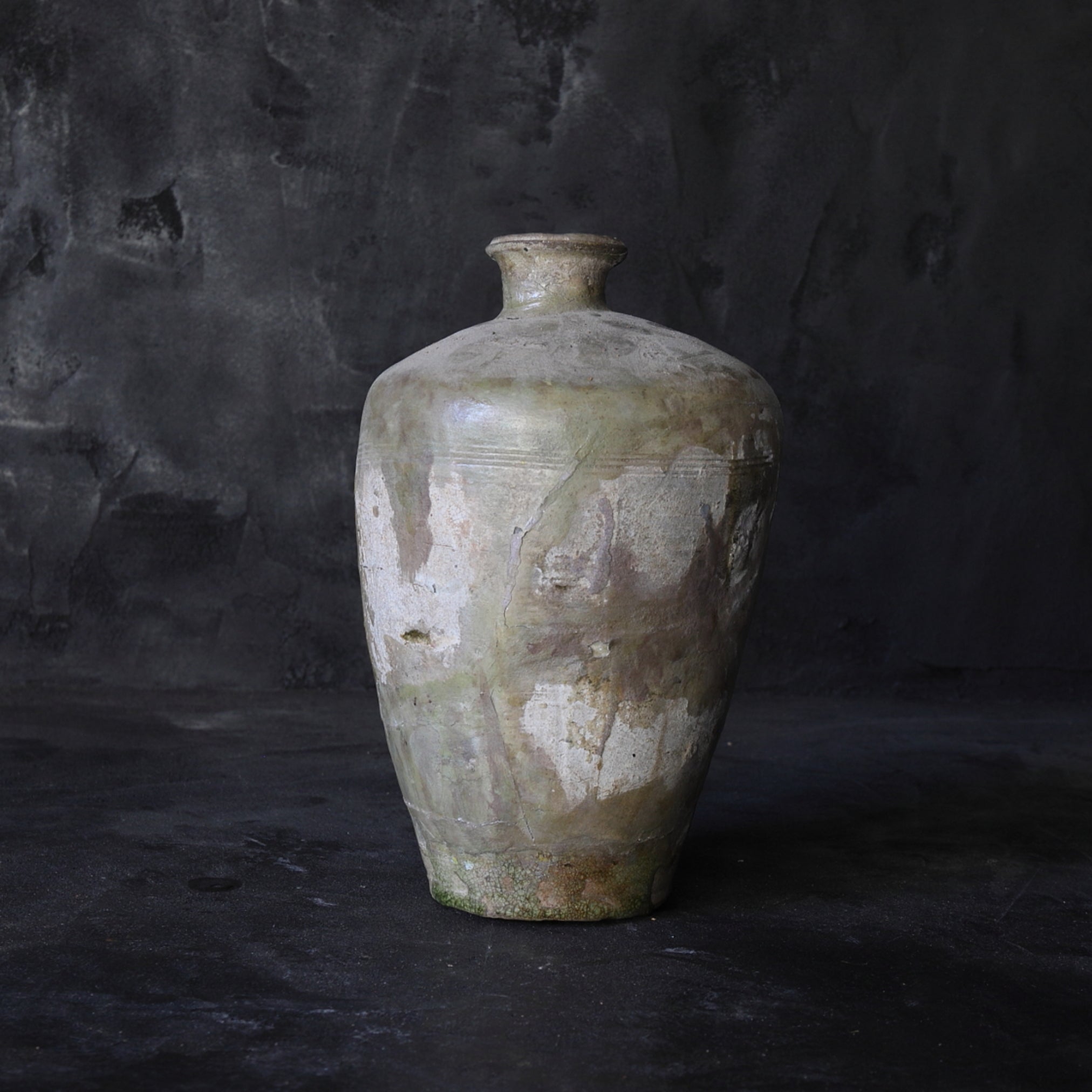 Ko-Seto ash glaze bottle Kamakura/1185-1333CE