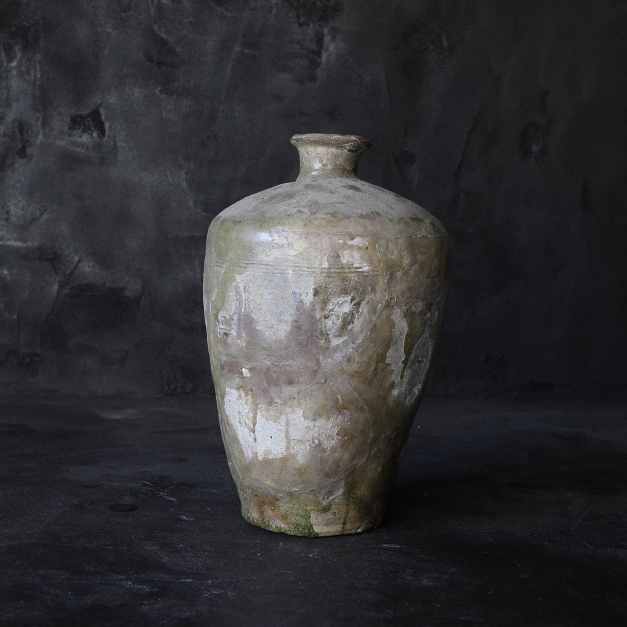 Ko-Seto ash glaze bottle Kamakura/1185-1333CE