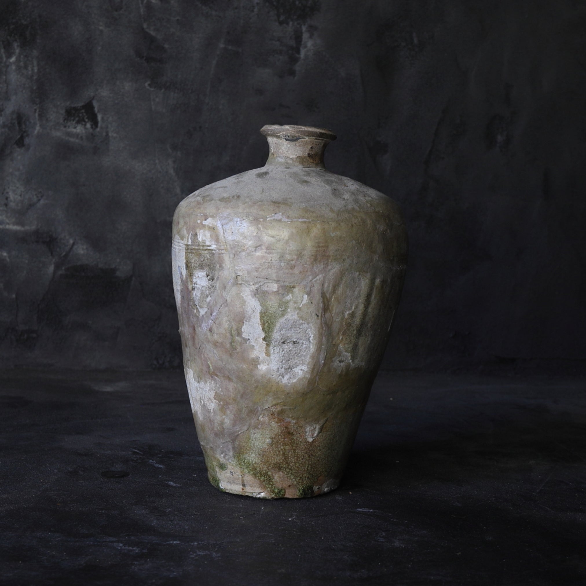 Ko-Seto ash glaze bottle Kamakura/1185-1333CE