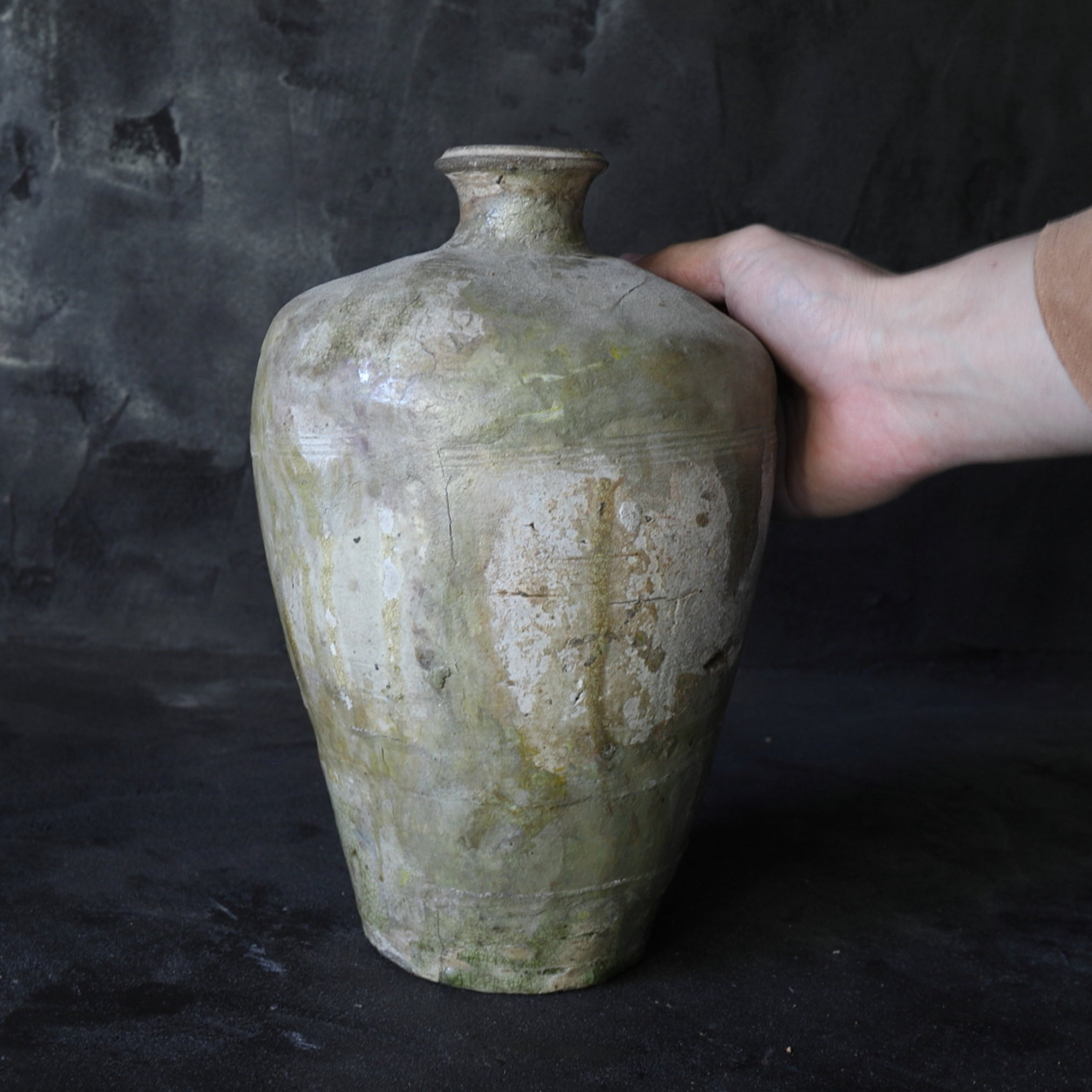 Ko-Seto ash glaze bottle Kamakura/1185-1333CE