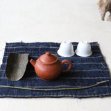 Japanese Antique Kakishibu Tea Cloth BORO Meiji/1868-1912CE