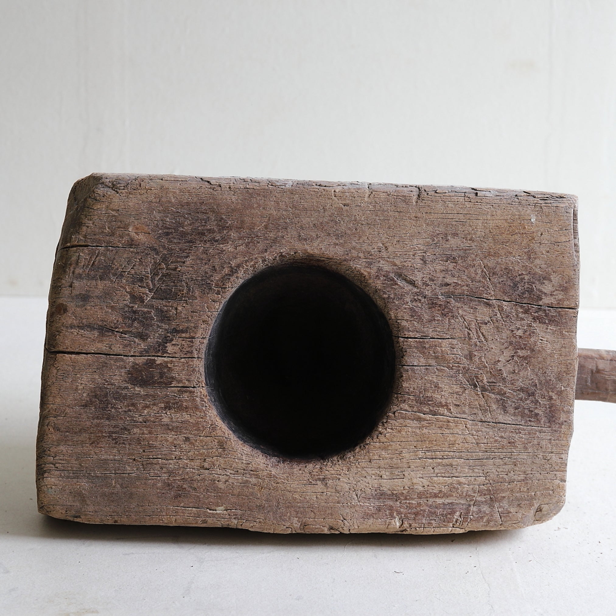 Old teak mortar 16th-19th century