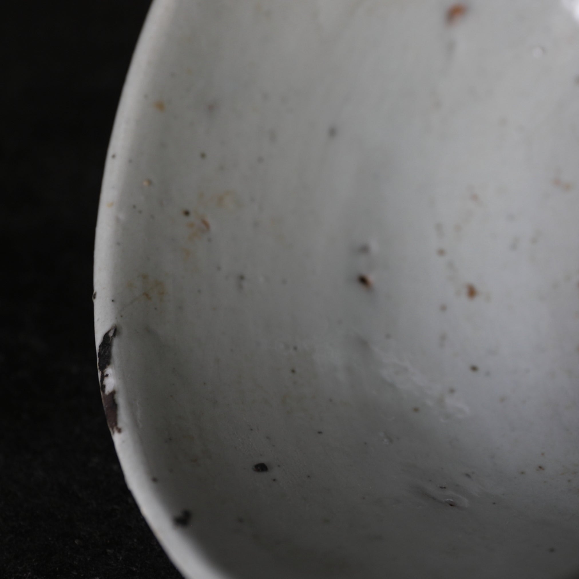 Korean Antique white porcelain Katakuchi tea bowl Joseon Dynasty/1392-1897CE