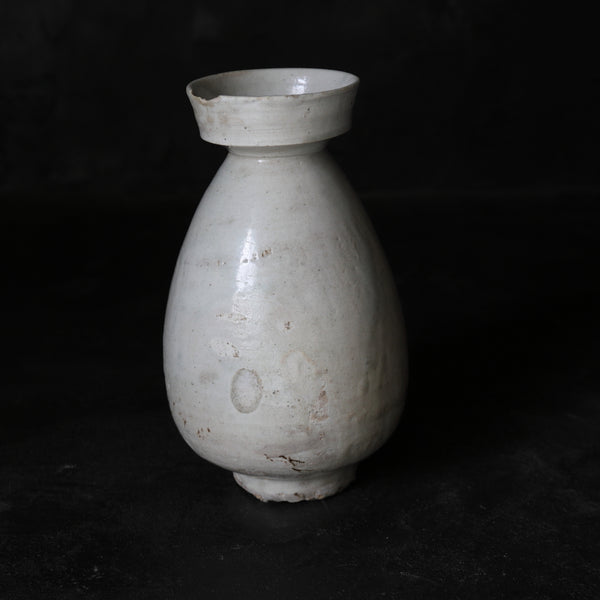 韩国古董白瓷清酒瓶 朝鲜王朝/1392-1897CE