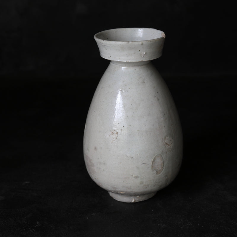 韩国古董白瓷清酒瓶朝鲜王朝/1392-1897CE – 入蘆花（ロカニイル）
