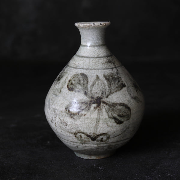 古代文昌砂铁画花瓶 朝鲜王朝/1392-1897CE