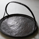 Old copper hand-made sencha tray Edo/1603-1867CE