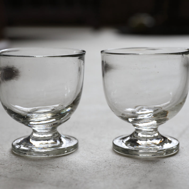 2 cups of old glass Taisho/1912-1926CE