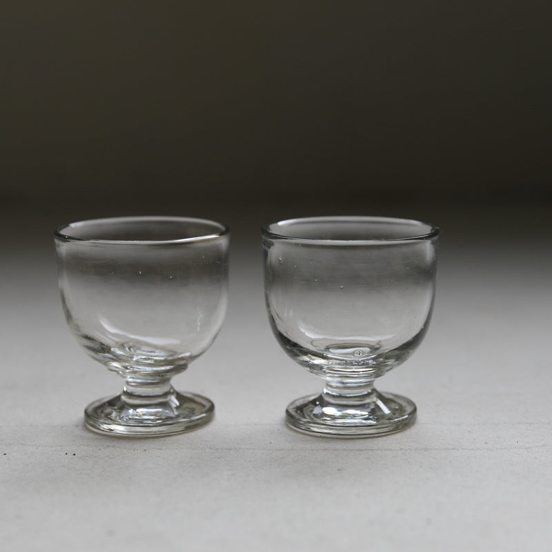 2 cups of old glass Taisho/1912-1926CE