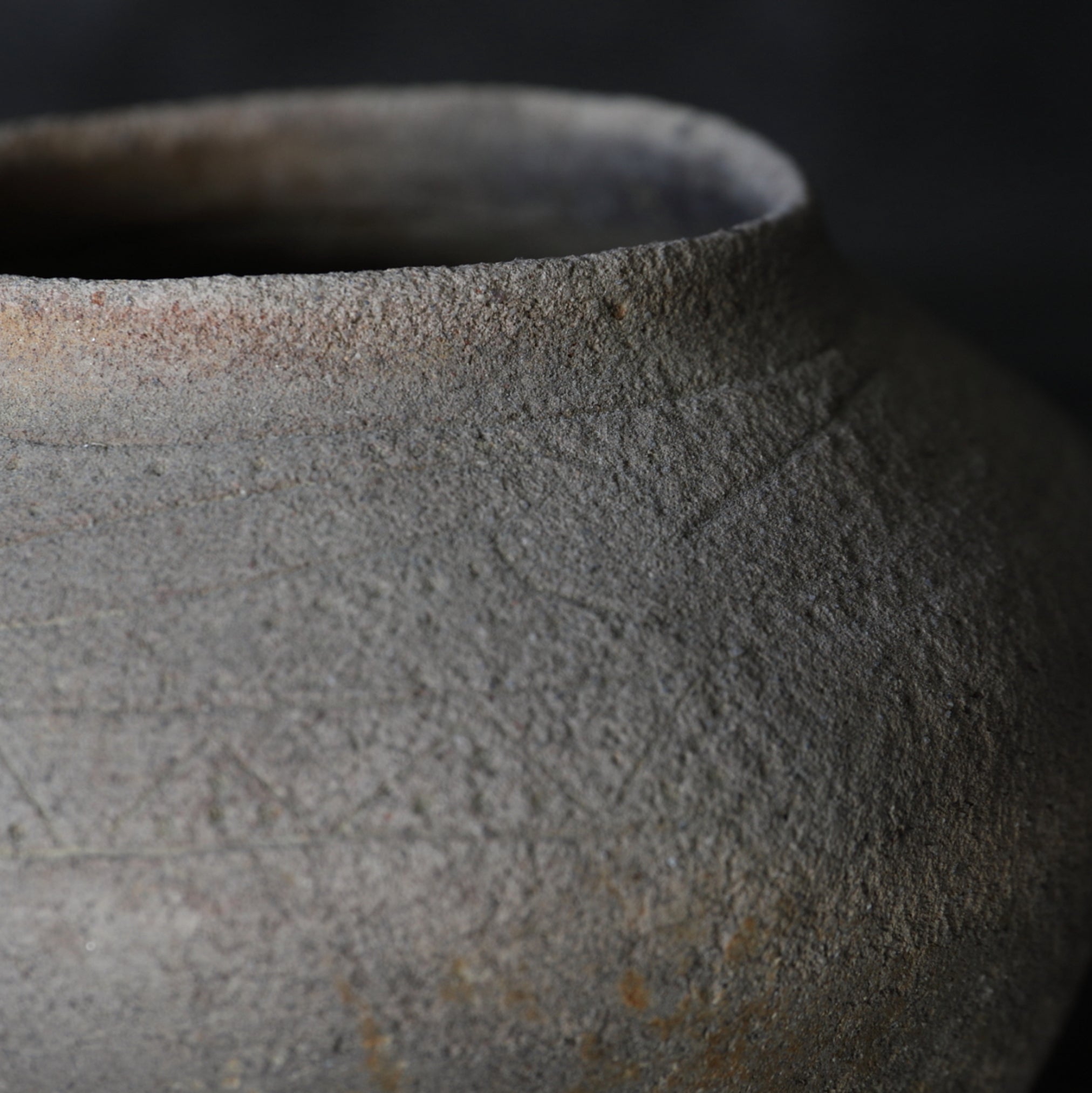 Ban Chiang Pottery with line engraved before the 3rd century