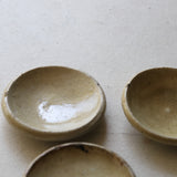 Ko-Seto Ash glaze small plate 5 pieces Edo/1603-1867CE