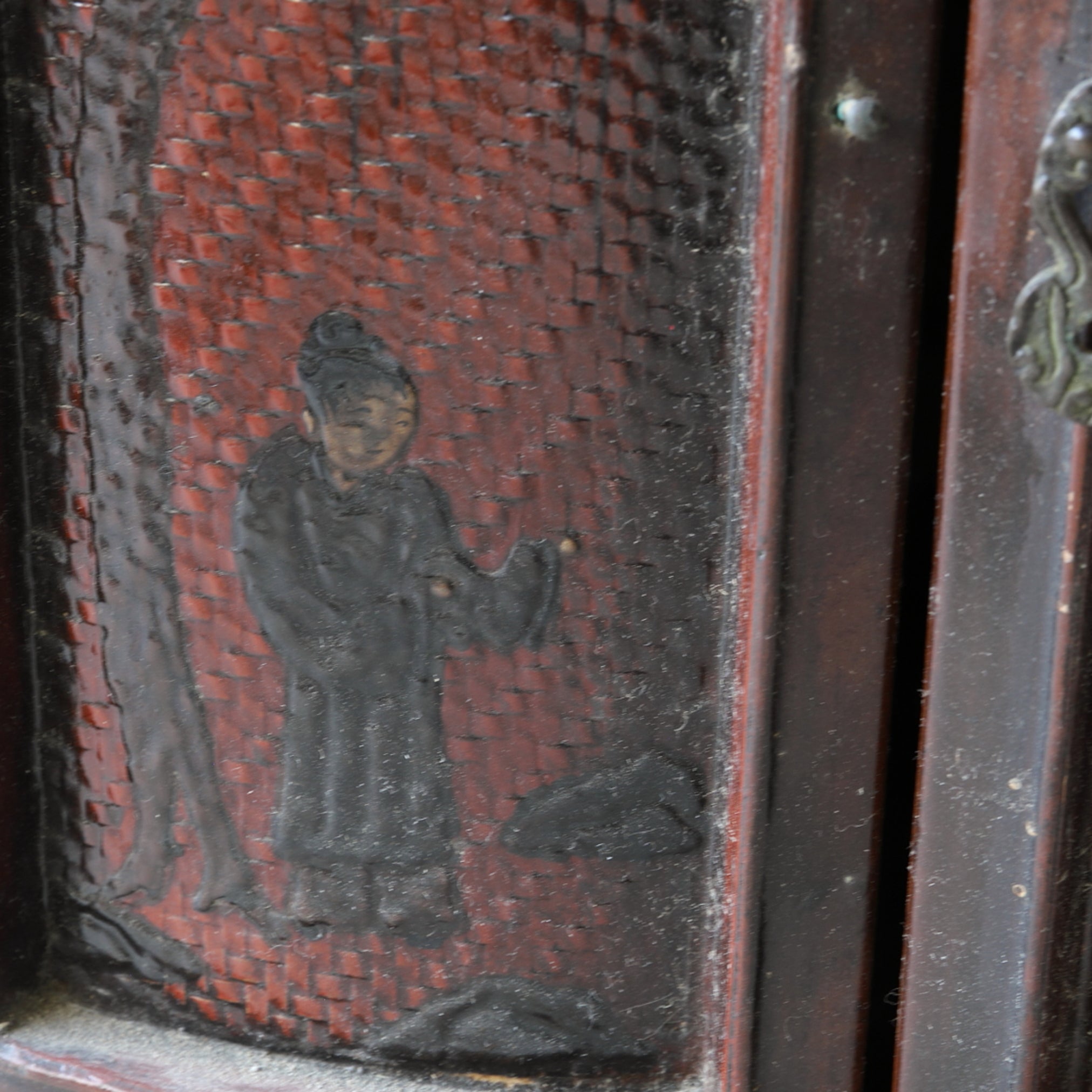 old lacquered tea shelf Qing Dynasty/1616-1911CE