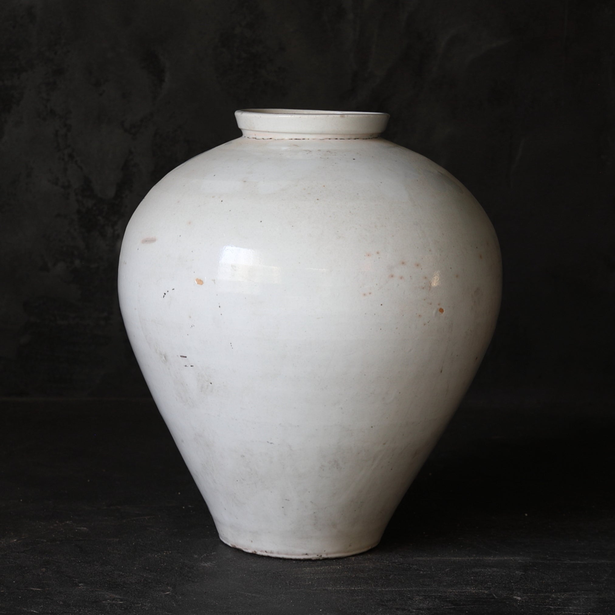 Korean Antique white porcelain jar Joseon Dynasty/1392-1897CE