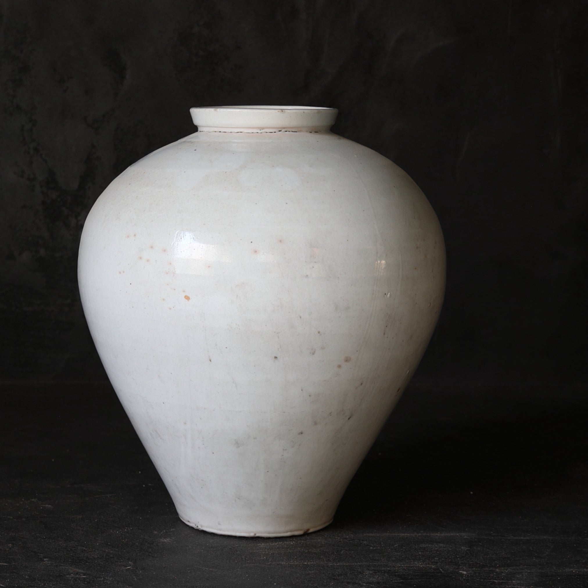 Korean Antique white porcelain jar Joseon Dynasty/1392-1897CE