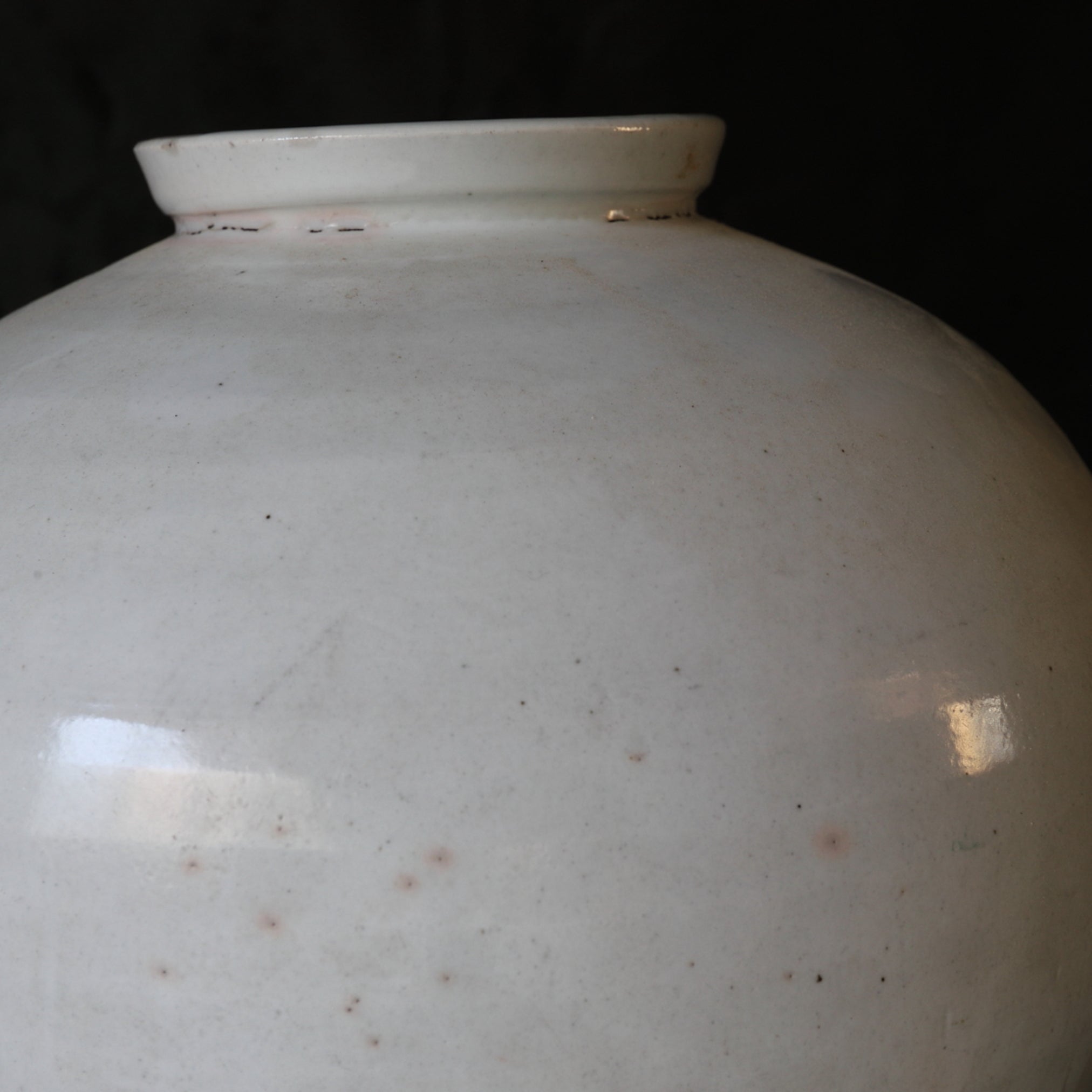 Korean Antique white porcelain jar Joseon Dynasty/1392-1897CE