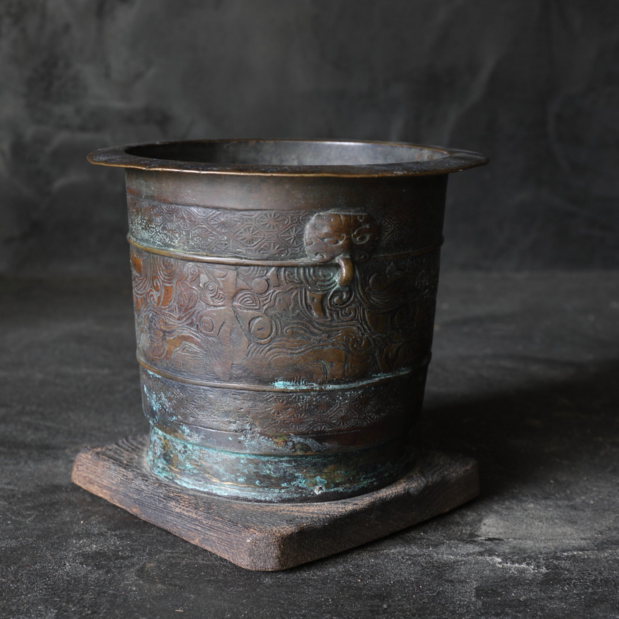 Antique Copper Brazier Qing Dynasty/1616-1911CE