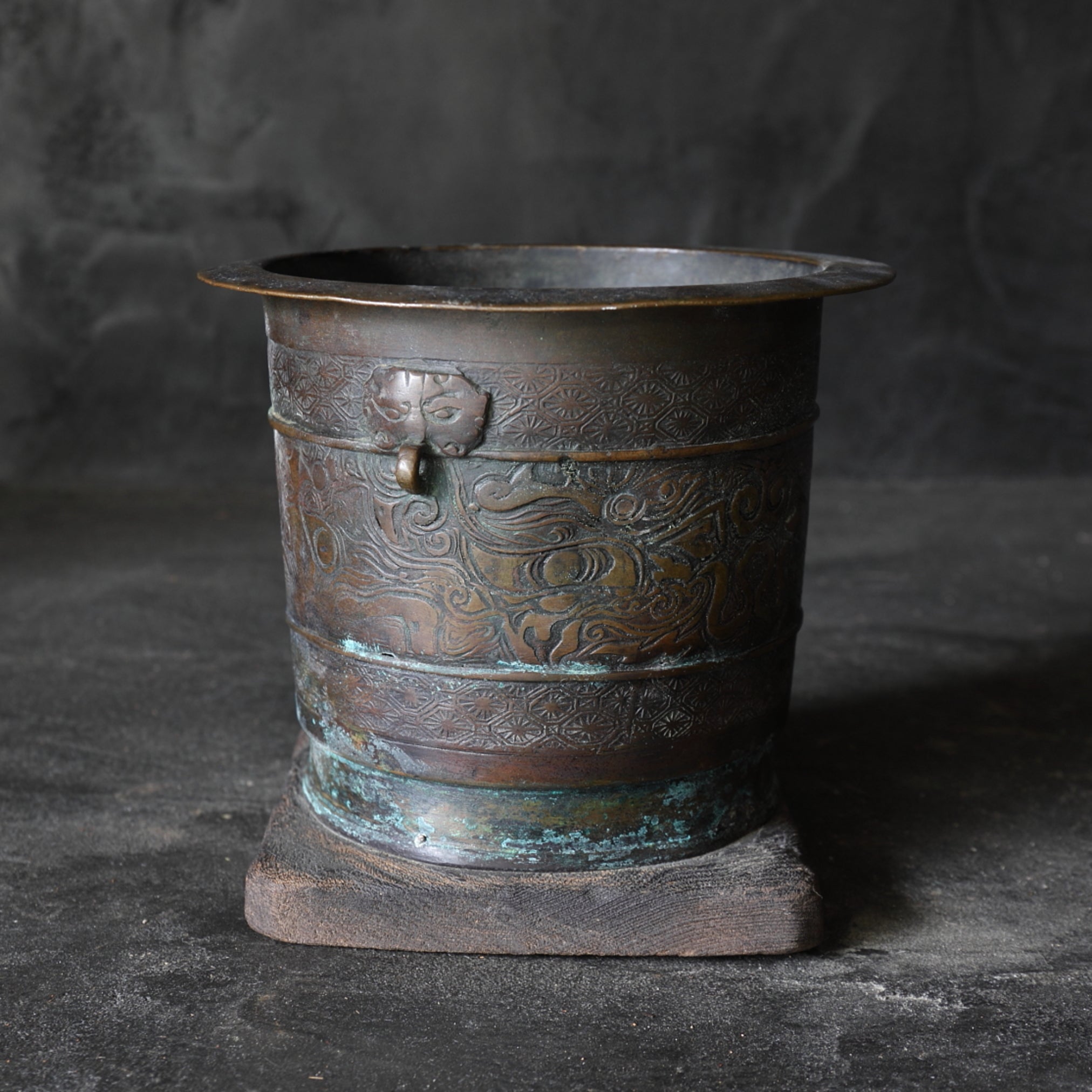 Antique Copper Brazier Qing Dynasty/1616-1911CE