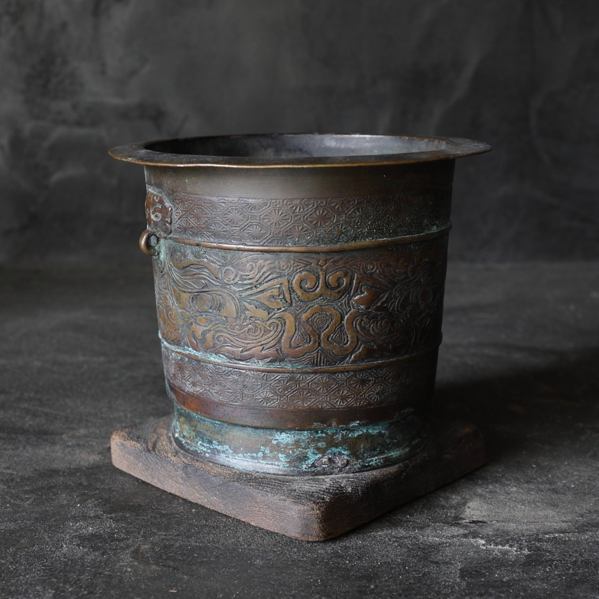 Antique Copper Brazier Qing Dynasty/1616-1911CE