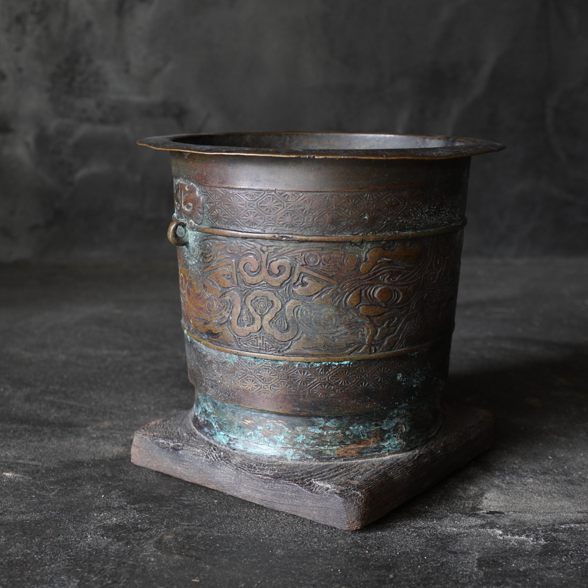 Antique Copper Brazier Qing Dynasty/1616-1911CE