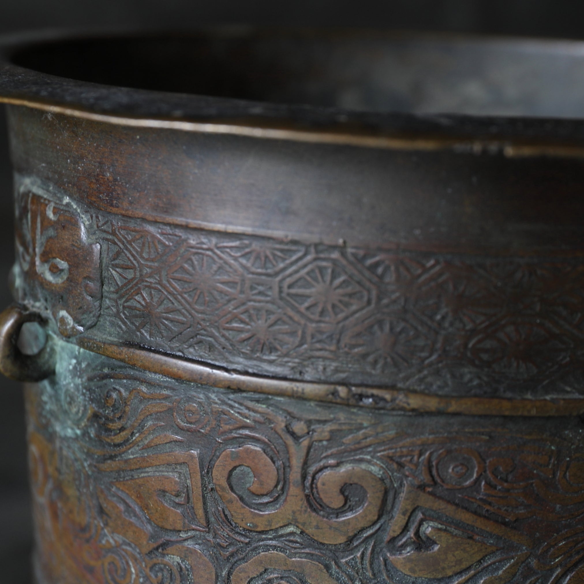 Antique Copper Brazier Qing Dynasty/1616-1911CE