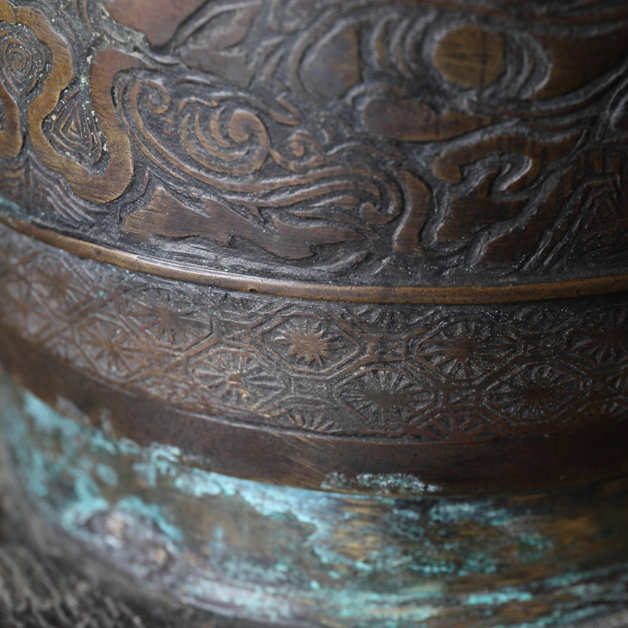 Antique Copper Brazier Qing Dynasty/1616-1911CE