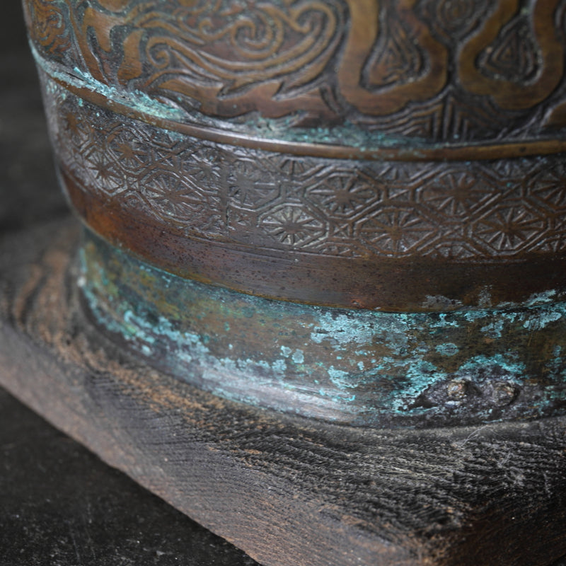 Antique Copper Brazier Qing Dynasty/1616-1911CE