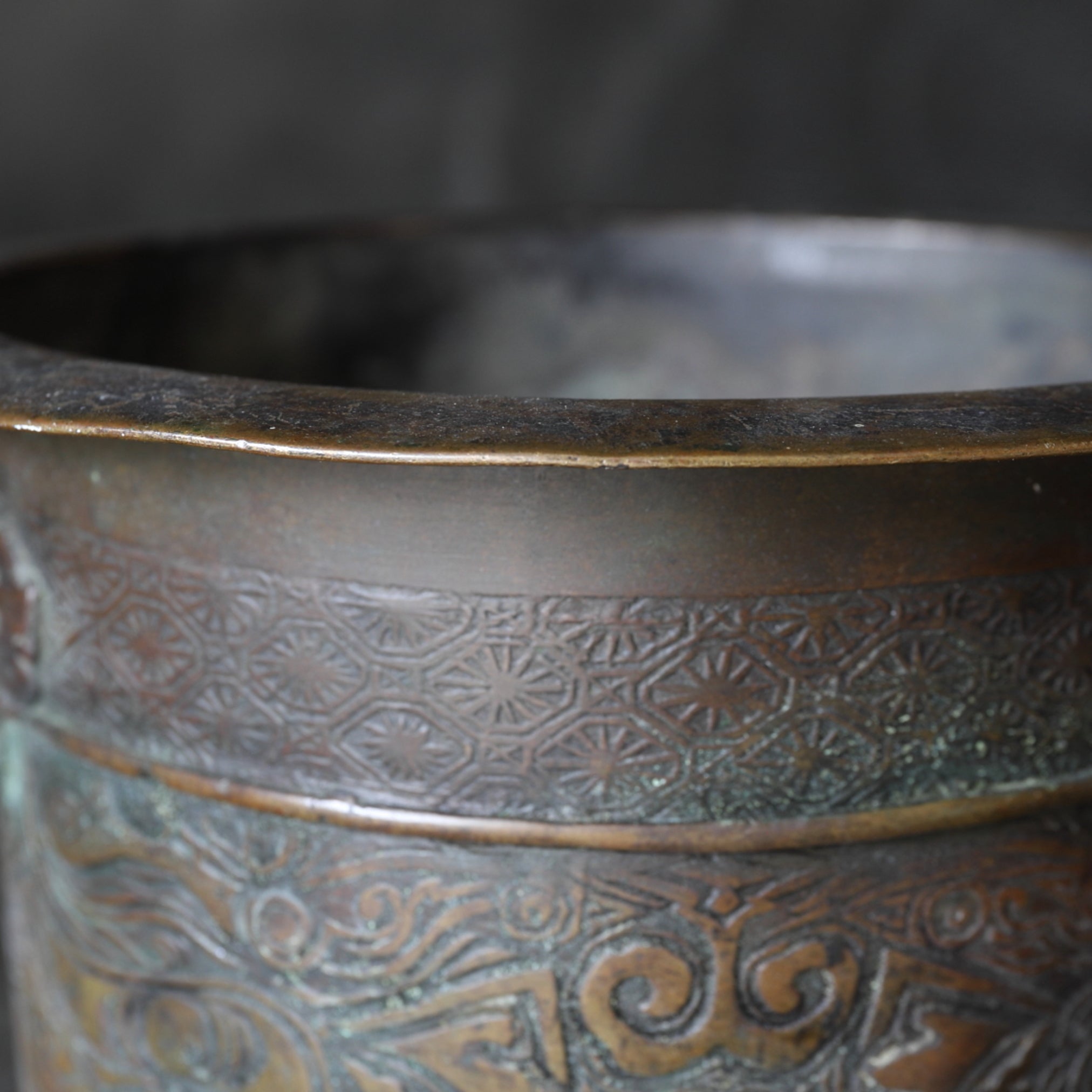 Antique Copper Brazier Qing Dynasty/1616-1911CE