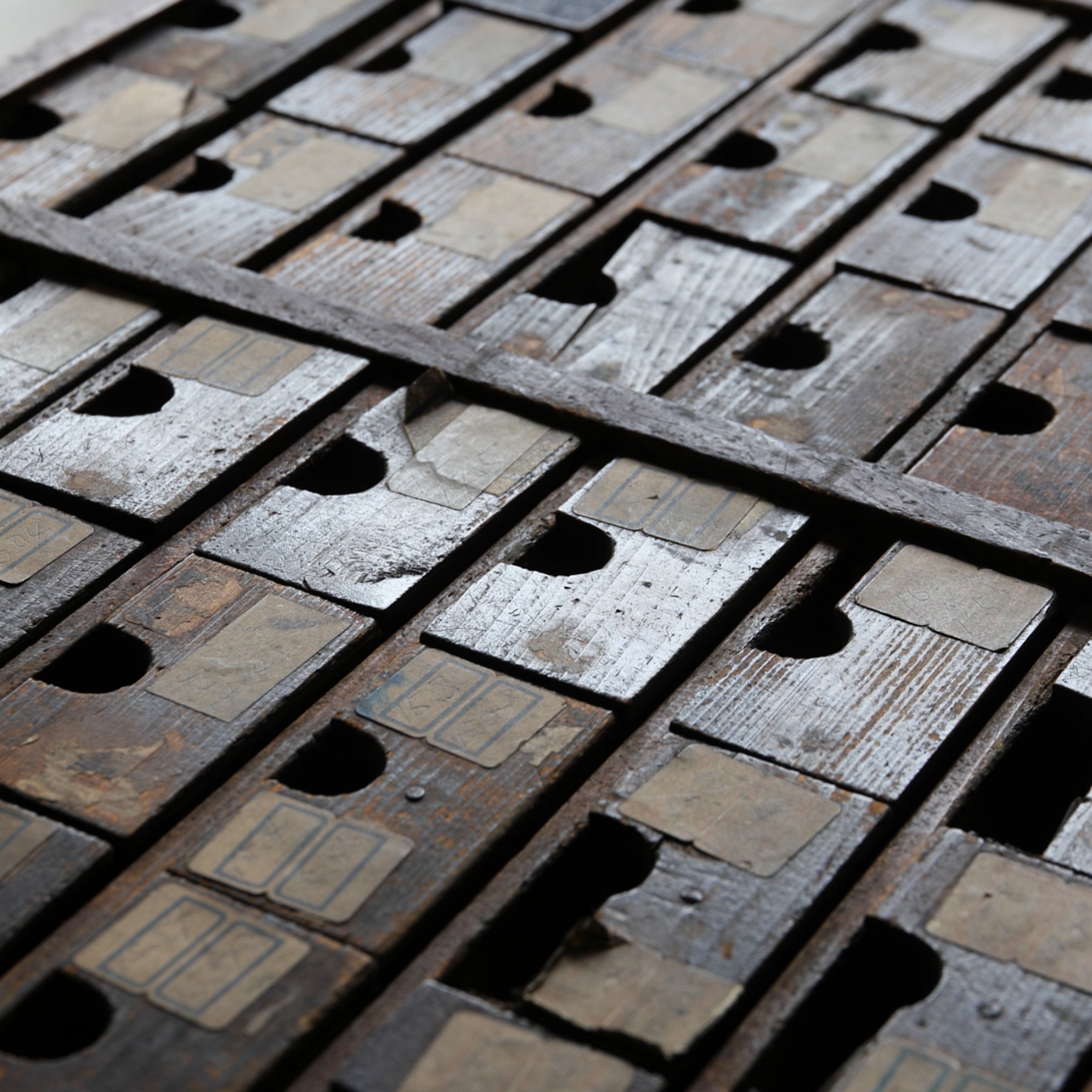 Antique chest of drawers in a letterpress printing workshop Taisho/1912-1926CE