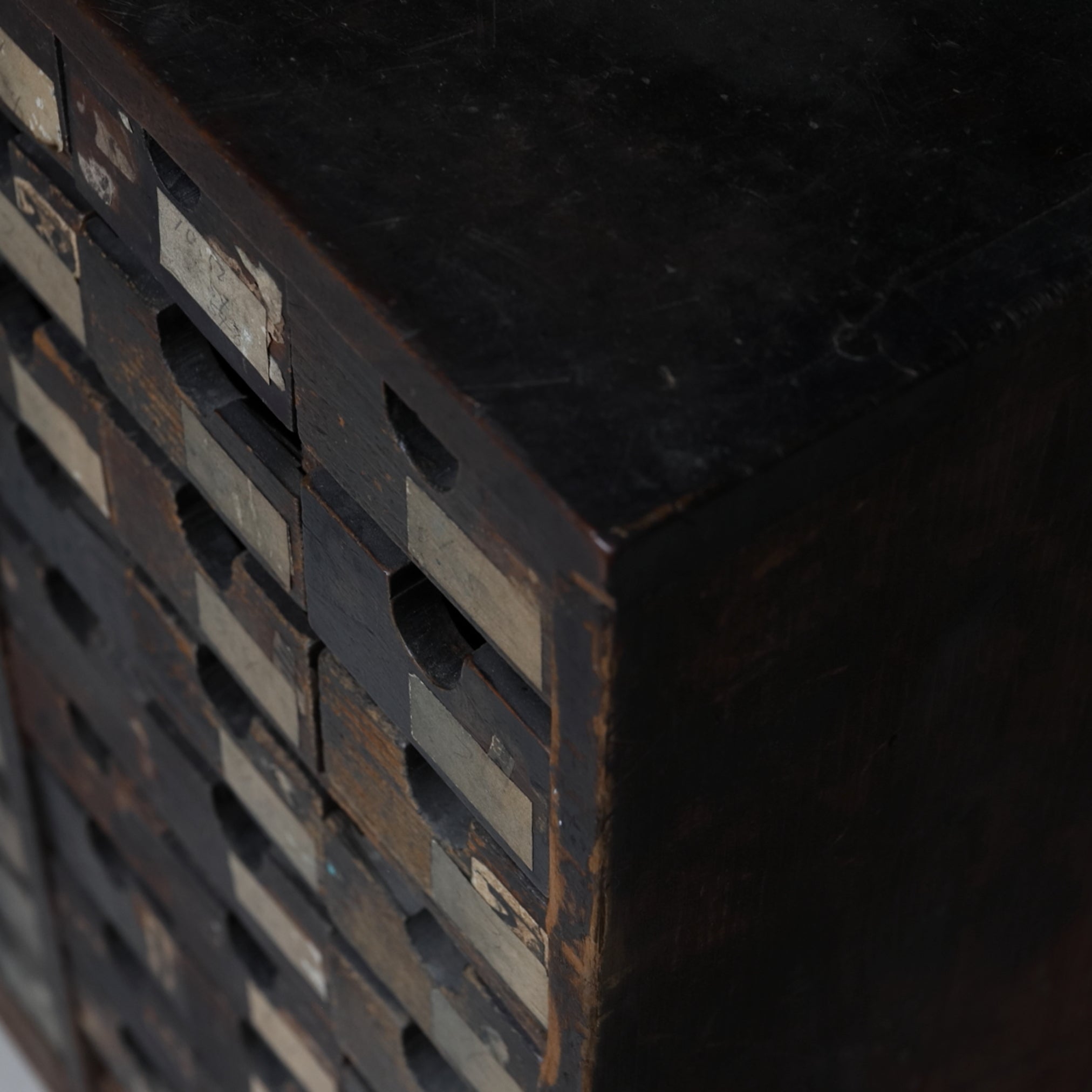 Antique chest of drawers in a letterpress printing workshop Taisho/1912-1926CE