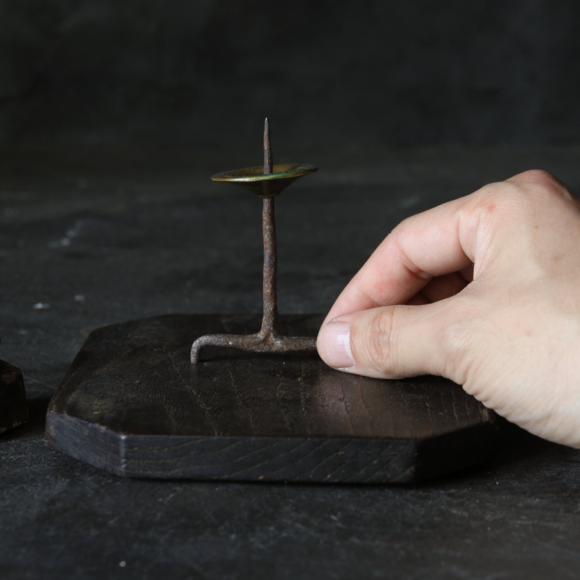 2 old candlesticks 16th-19th century