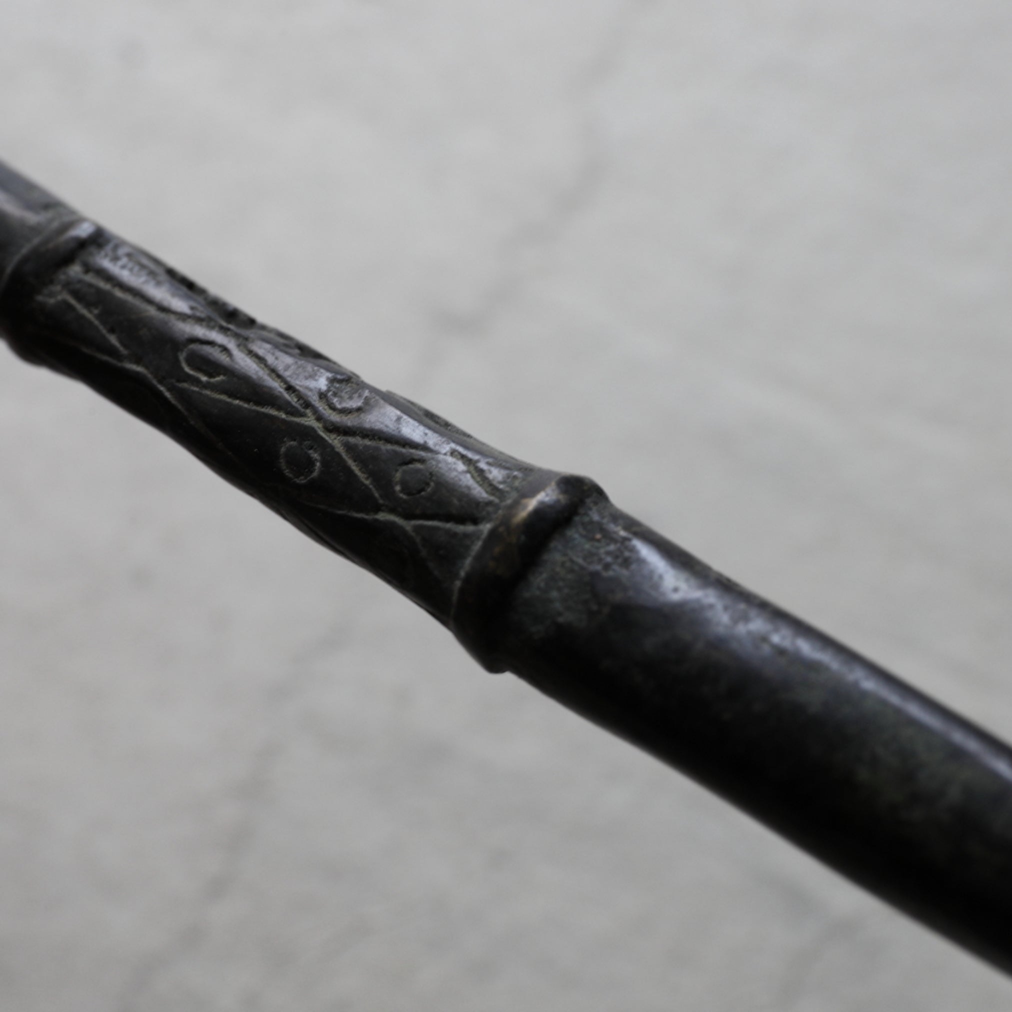 Chinese antique bronze Chinese ancient text engraving ladle