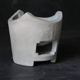 old white clay furnace Qing Dynasty/1616-1911CE