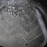 Sue ware Irregularly shaped jar with handle and engraving pattern Kofun/250-581CE