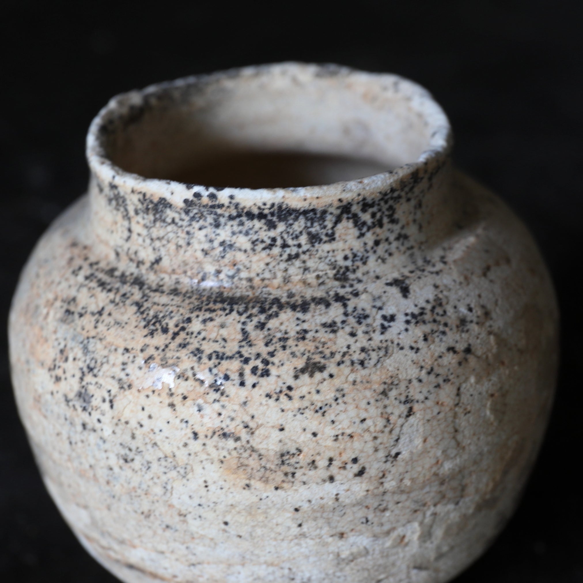 Ko-Seto Ash Glaze Small Pot Muromachi/1336-1573CE