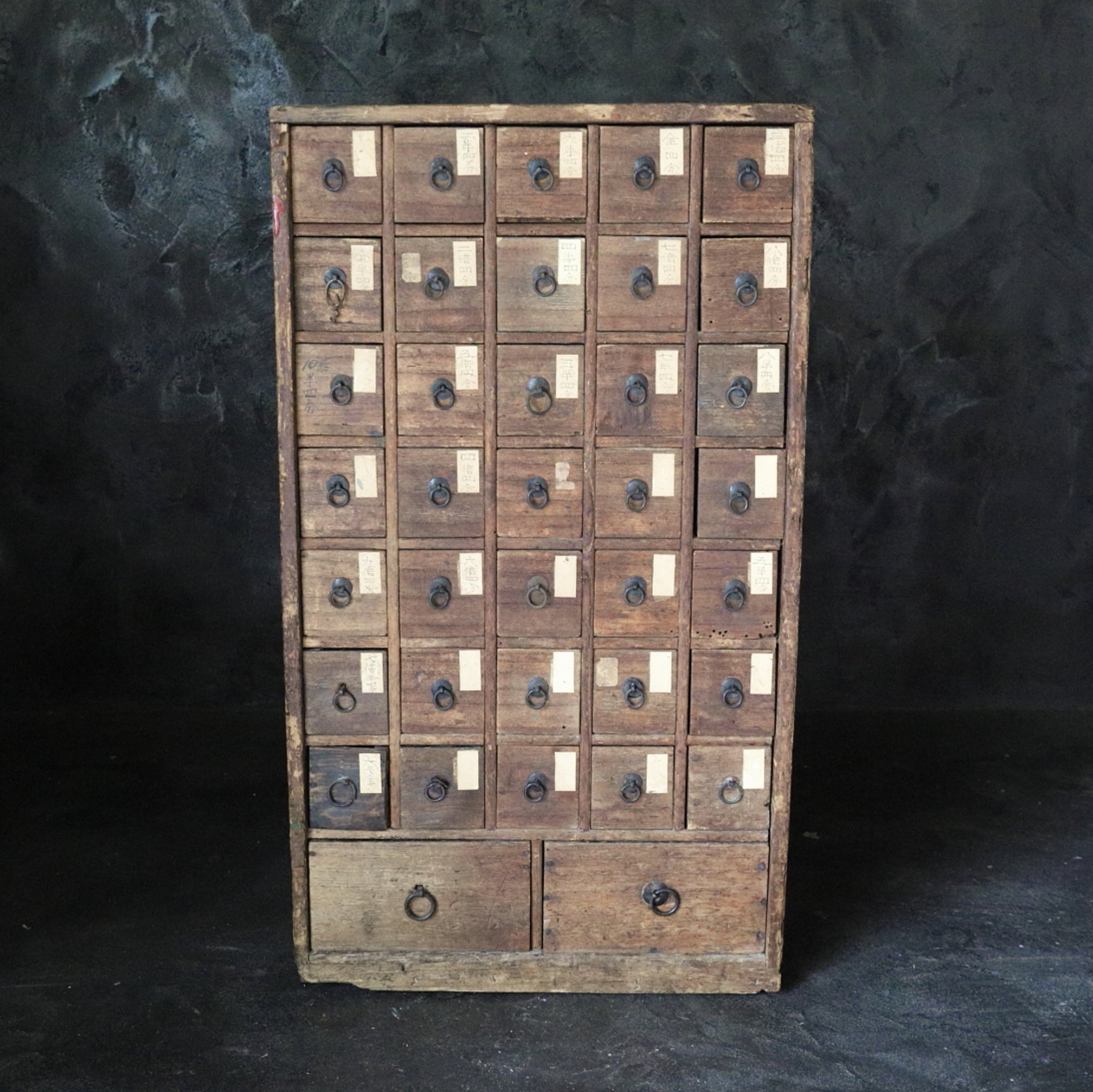 Antique medicine shelf