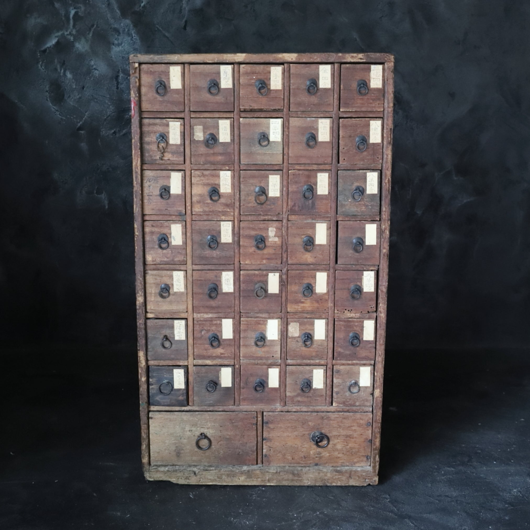 Antique medicine shelf