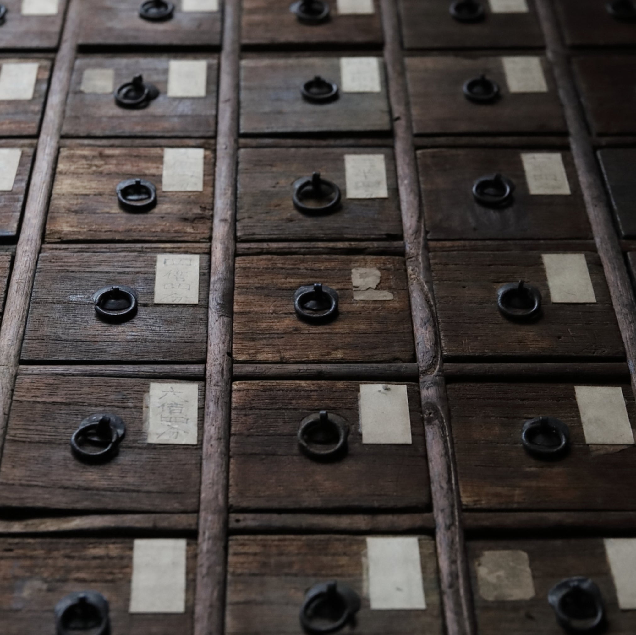 Antique medicine shelf