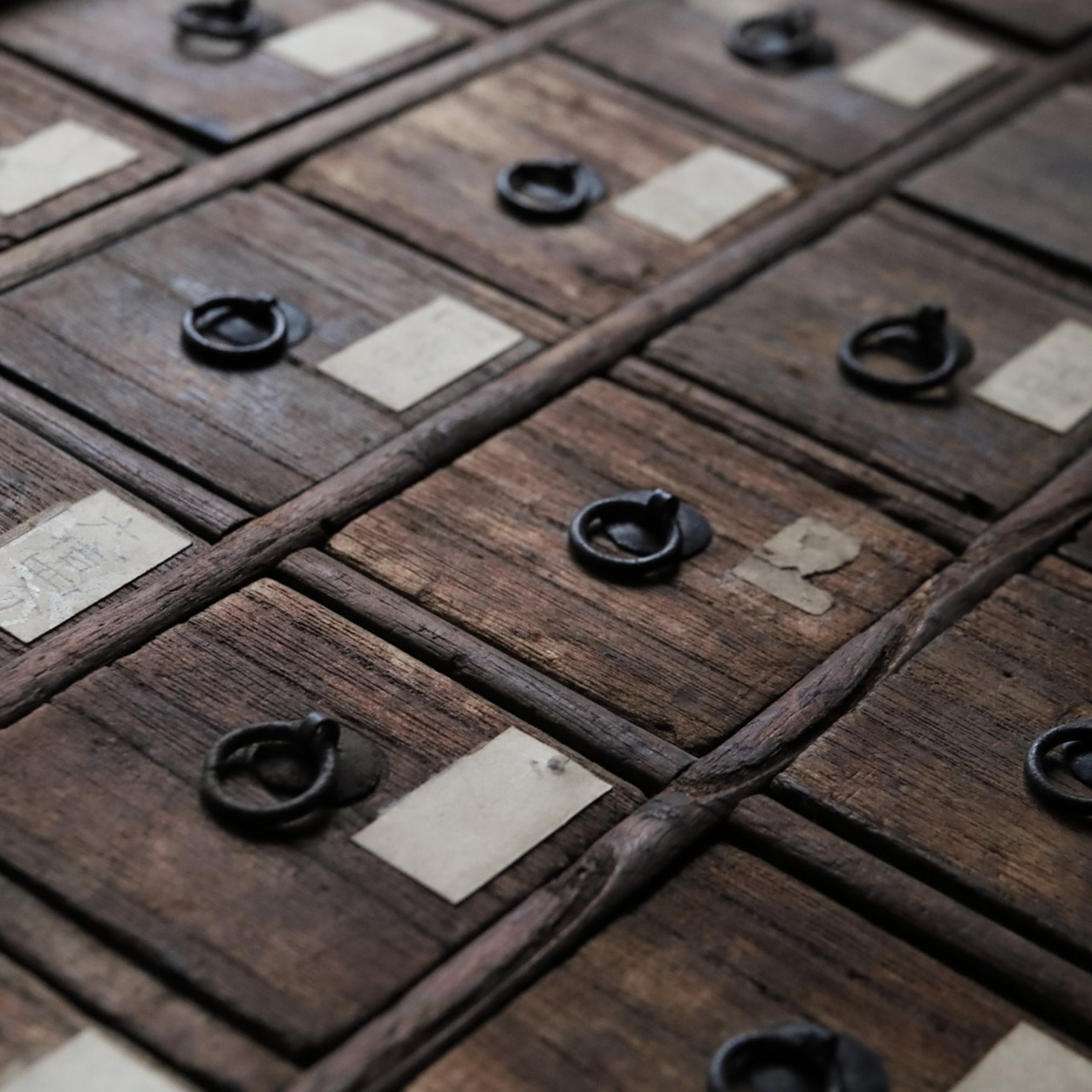 Antique medicine shelf