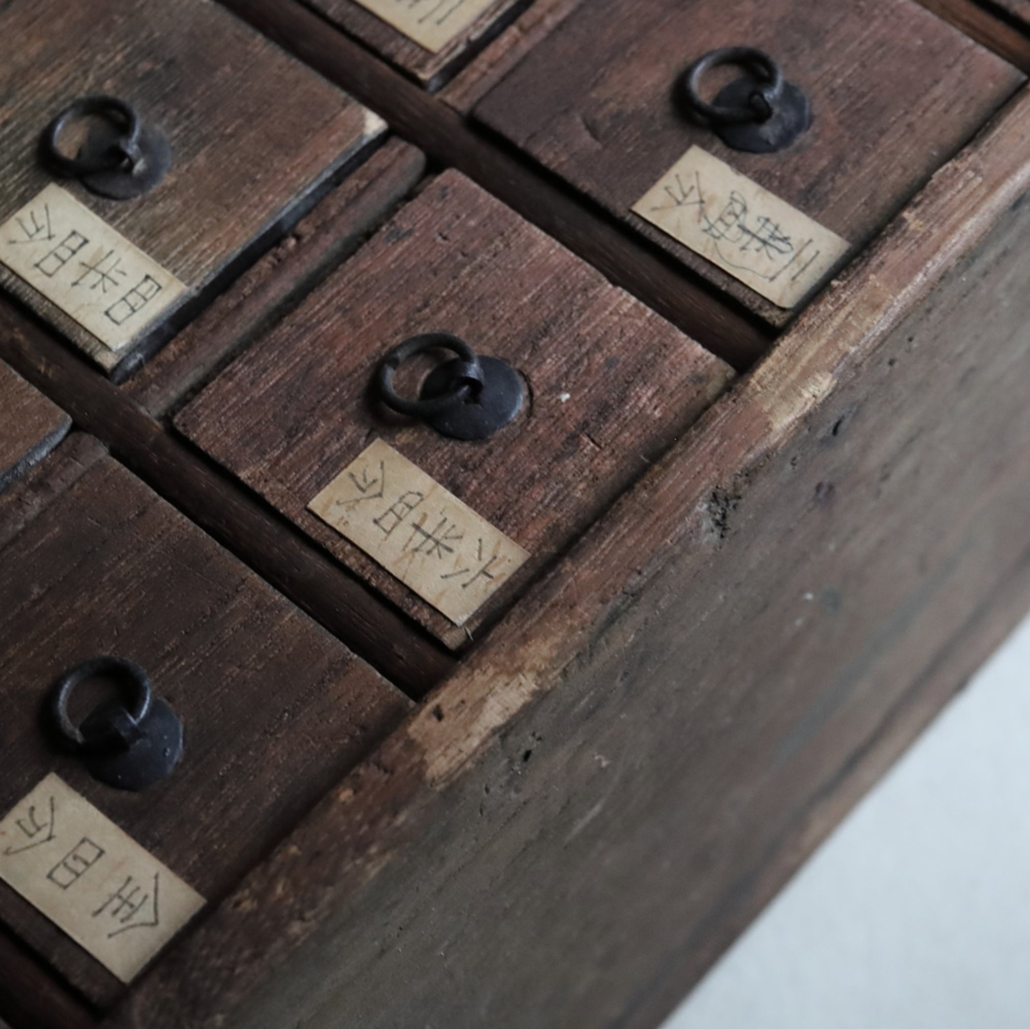 Antique medicine shelf