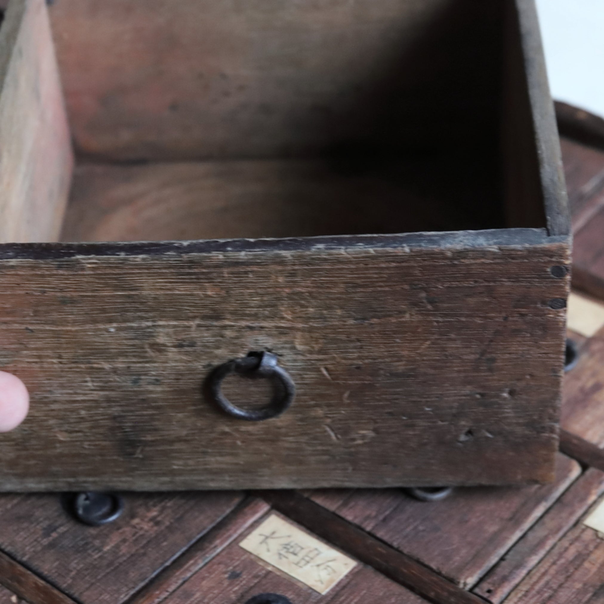 Antique medicine shelf