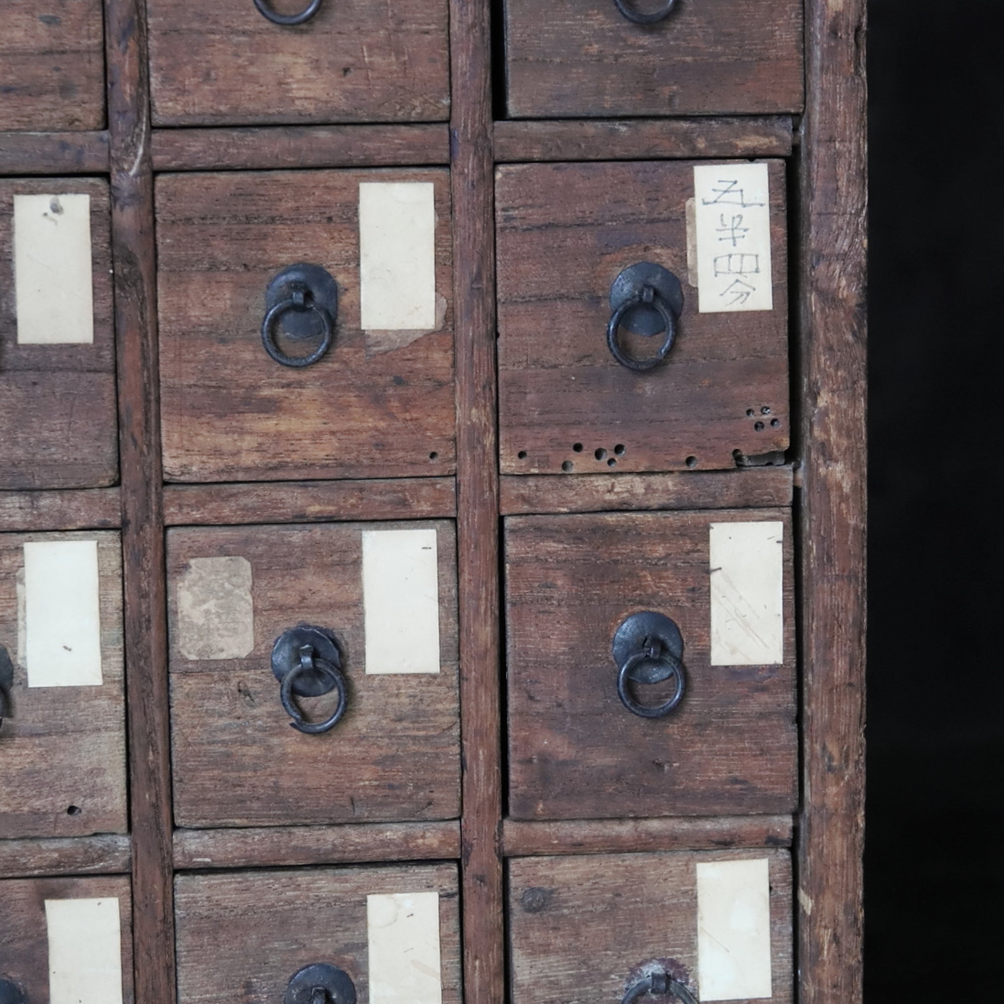 Antique medicine shelf