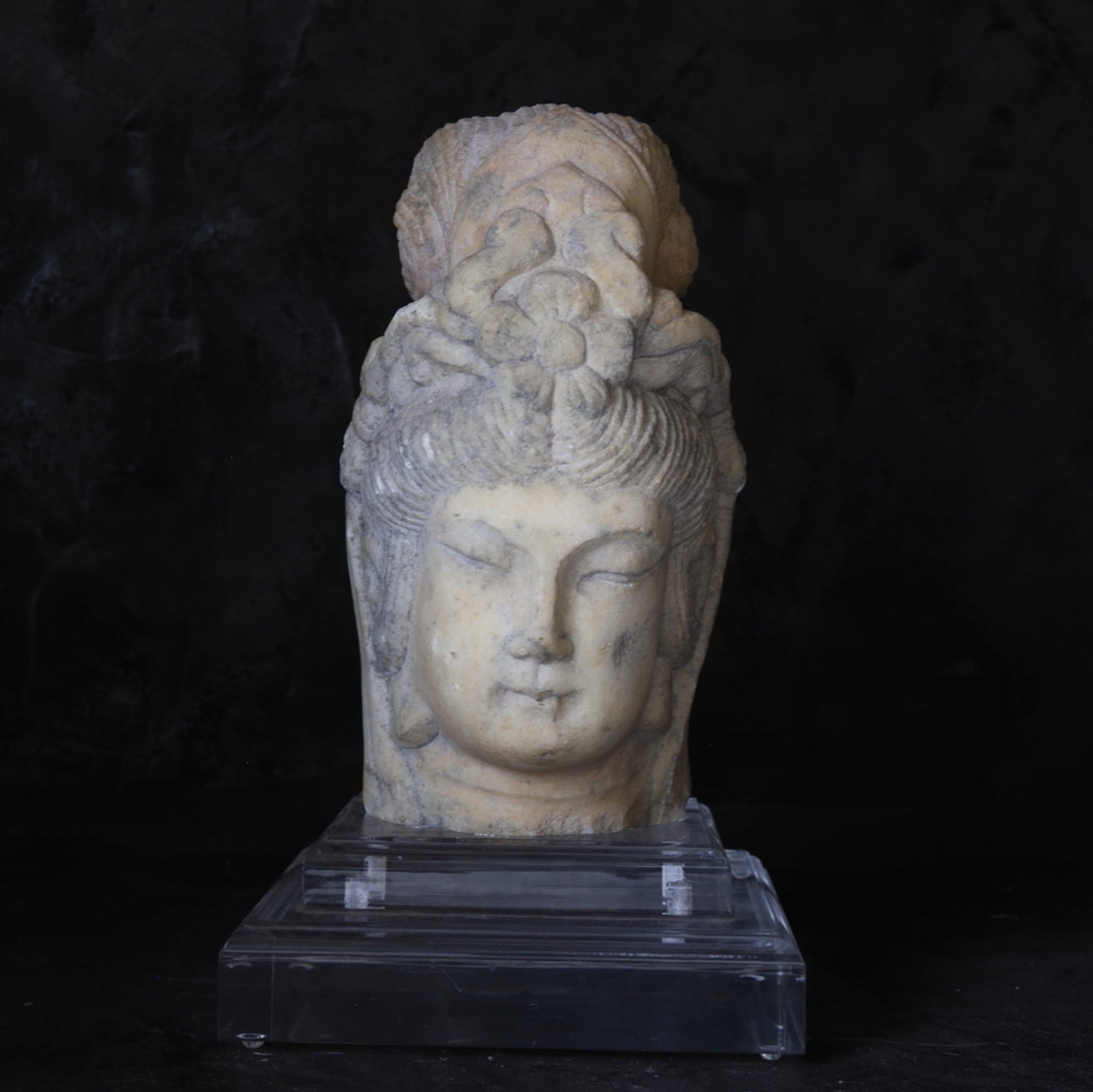 Hokusai White Jade Buddha Head 3rd-12th centuries