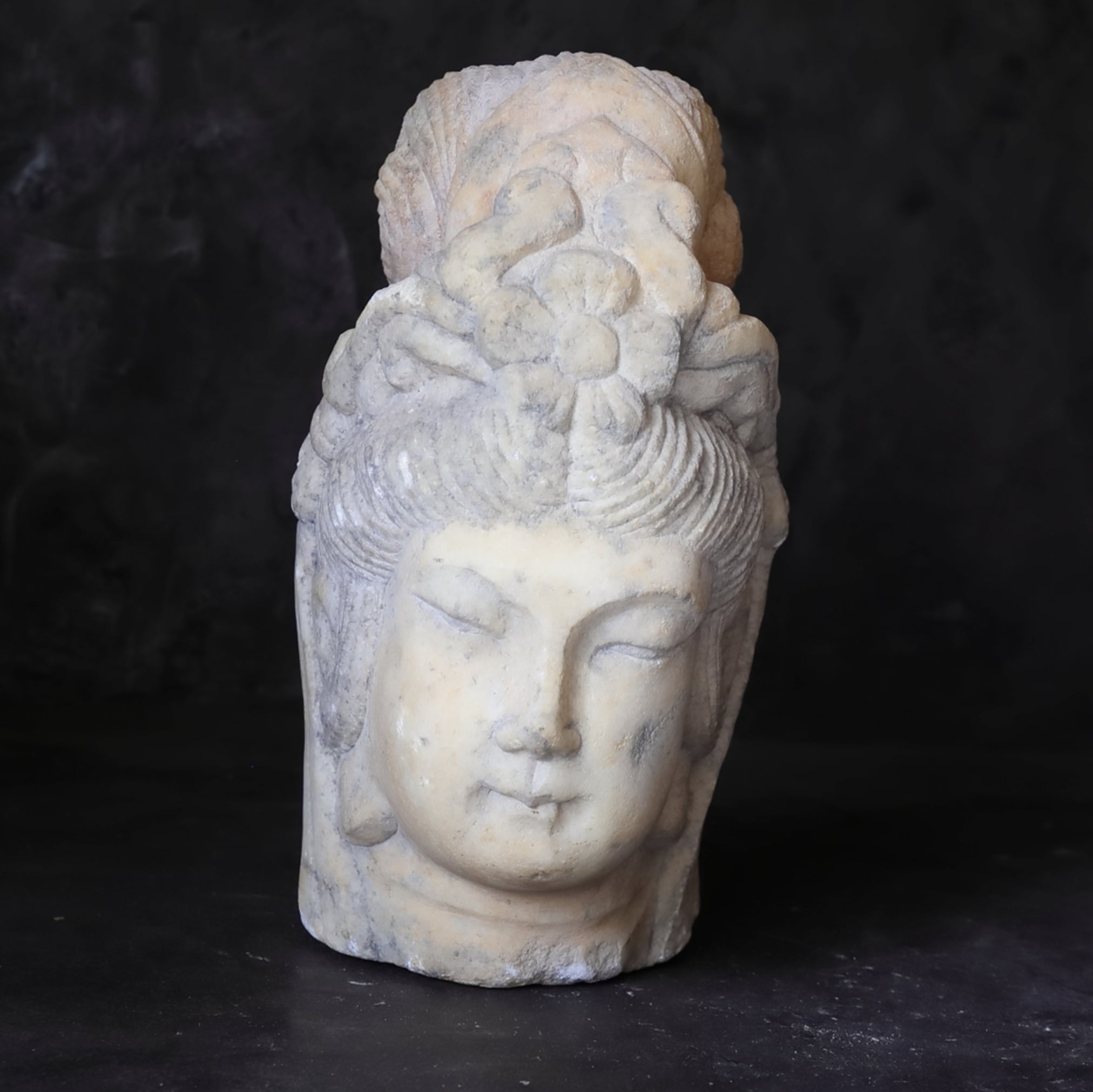 Hokusai White Jade Buddha Head 3rd-12th centuries