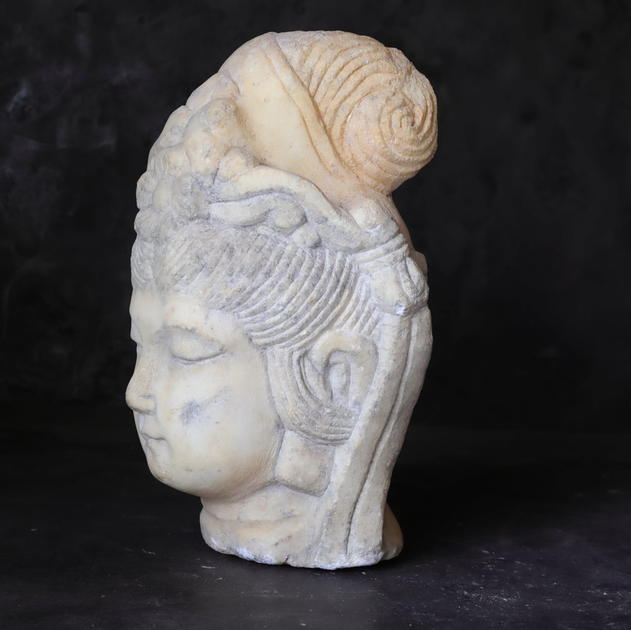 Hokusai White Jade Buddha Head 3rd-12th centuries