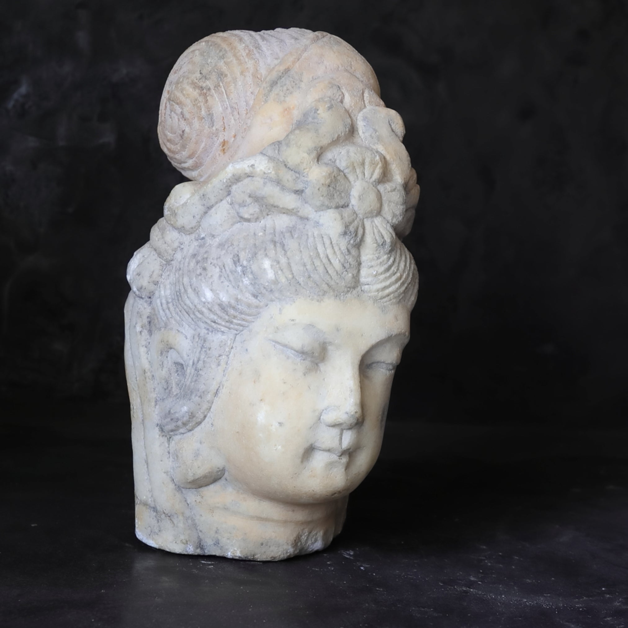 Hokusai White Jade Buddha Head 3rd-12th centuries