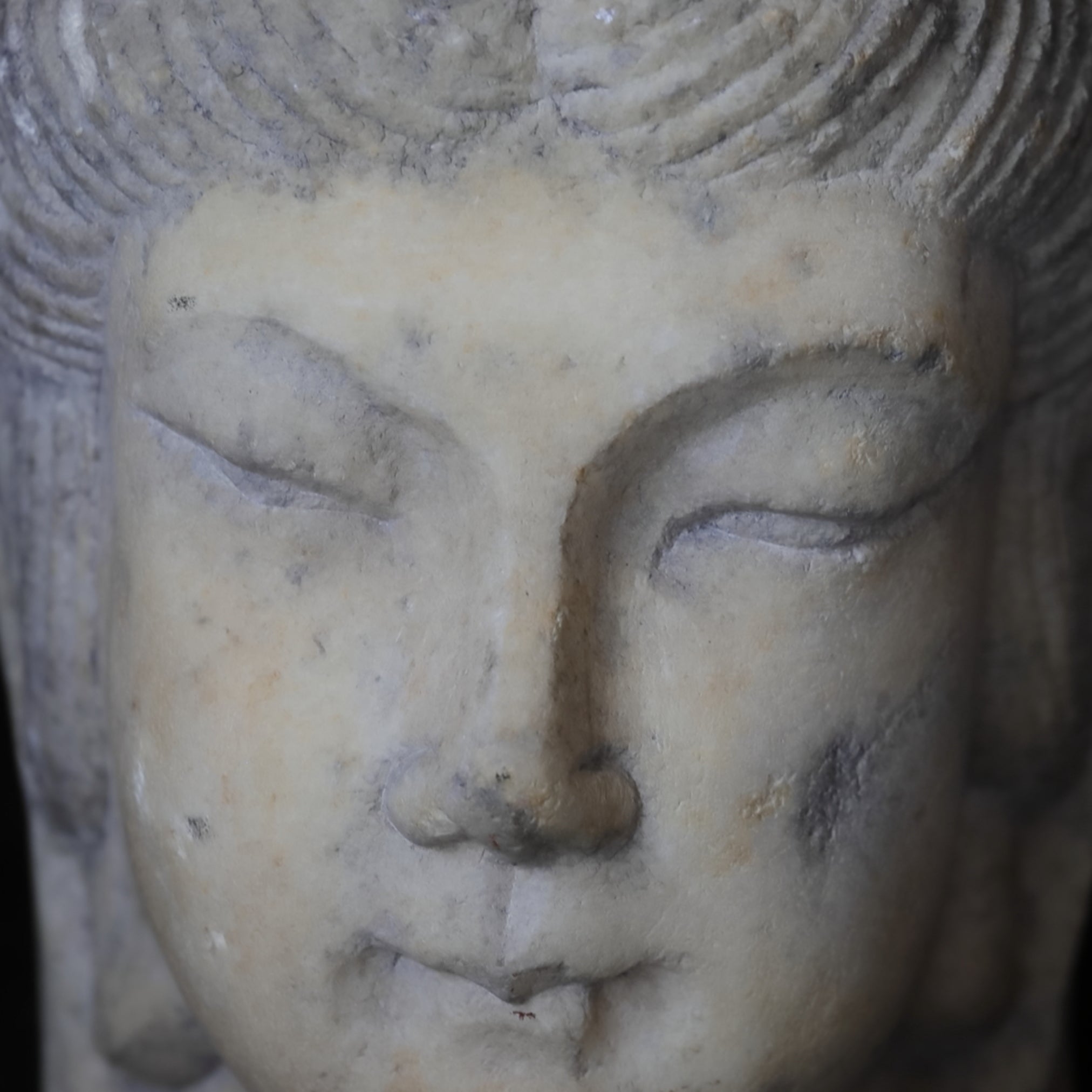 Hokusai White Jade Buddha Head 3rd-12th centuries