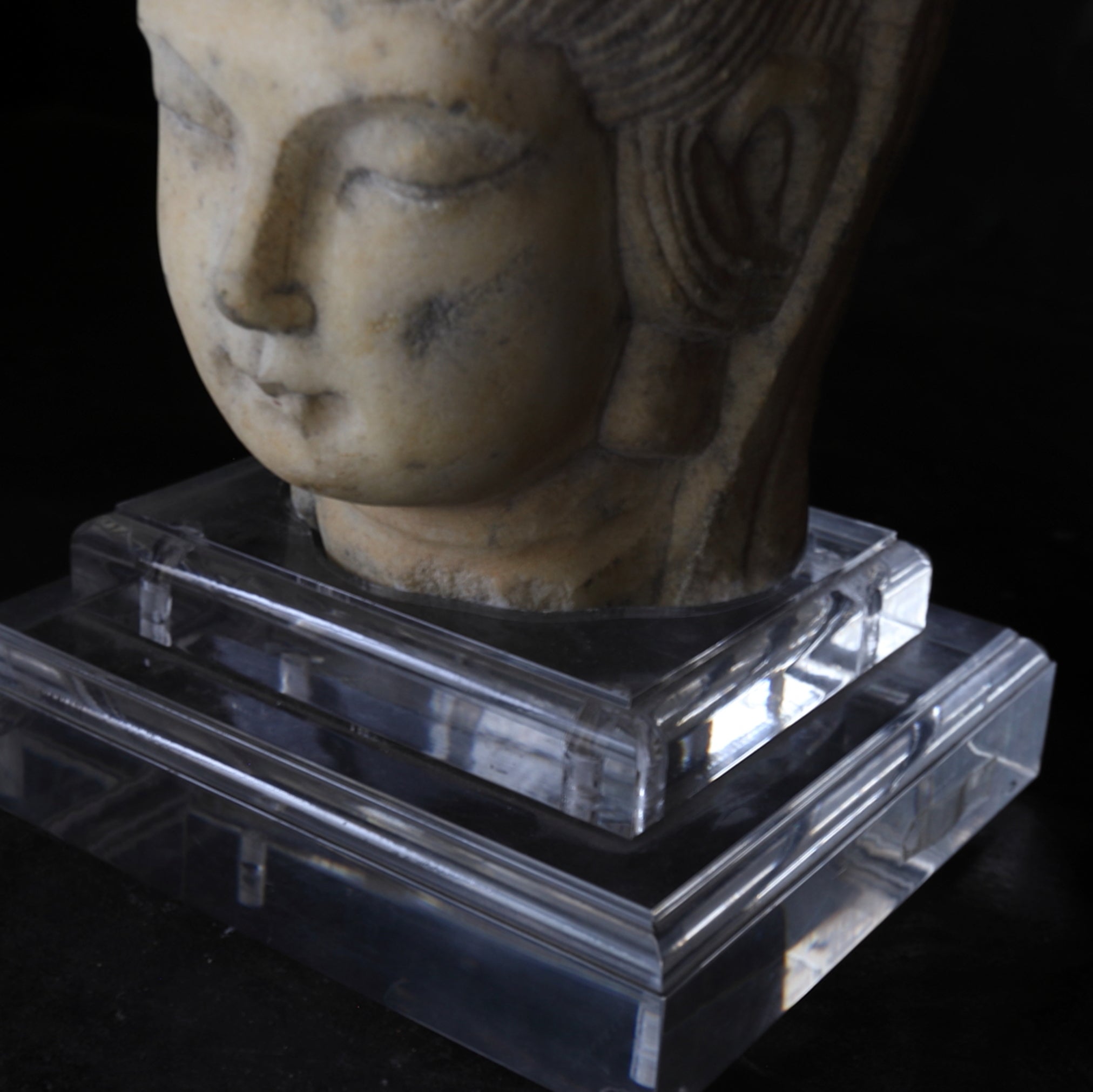 Hokusai White Jade Buddha Head 3rd-12th centuries