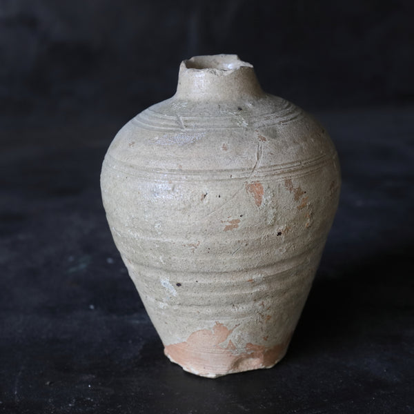 中国アンティーク 灰釉瓶子