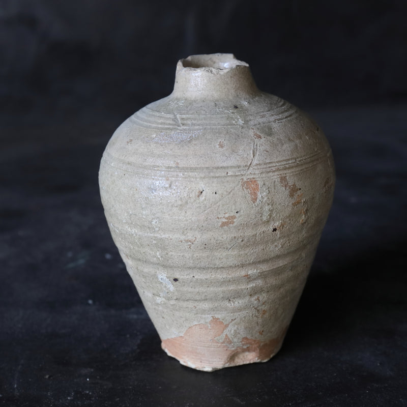 Chinese antique ash glaze bottle